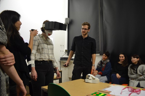 Claustrophobia simulation apparatus, developed by Anna Dakin, Harry Thompson, Nong Chotipatoomwan and Tess Dumon as part of ‘One Another: Empathy and Experience’, AcrossRCA course by Katie Gaudion & Dan Lockton