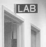 Lab sign by brotherM on Flickr, CC-licensed