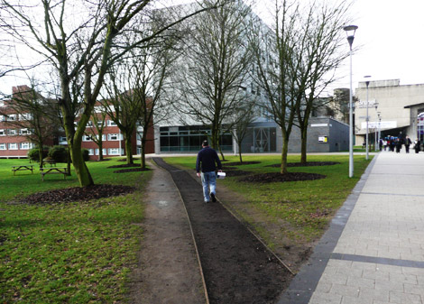 A paved cowpath at Brunel