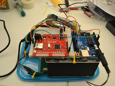 Arduino, WAV Trigger and cannibalised CurrentCost EnviR